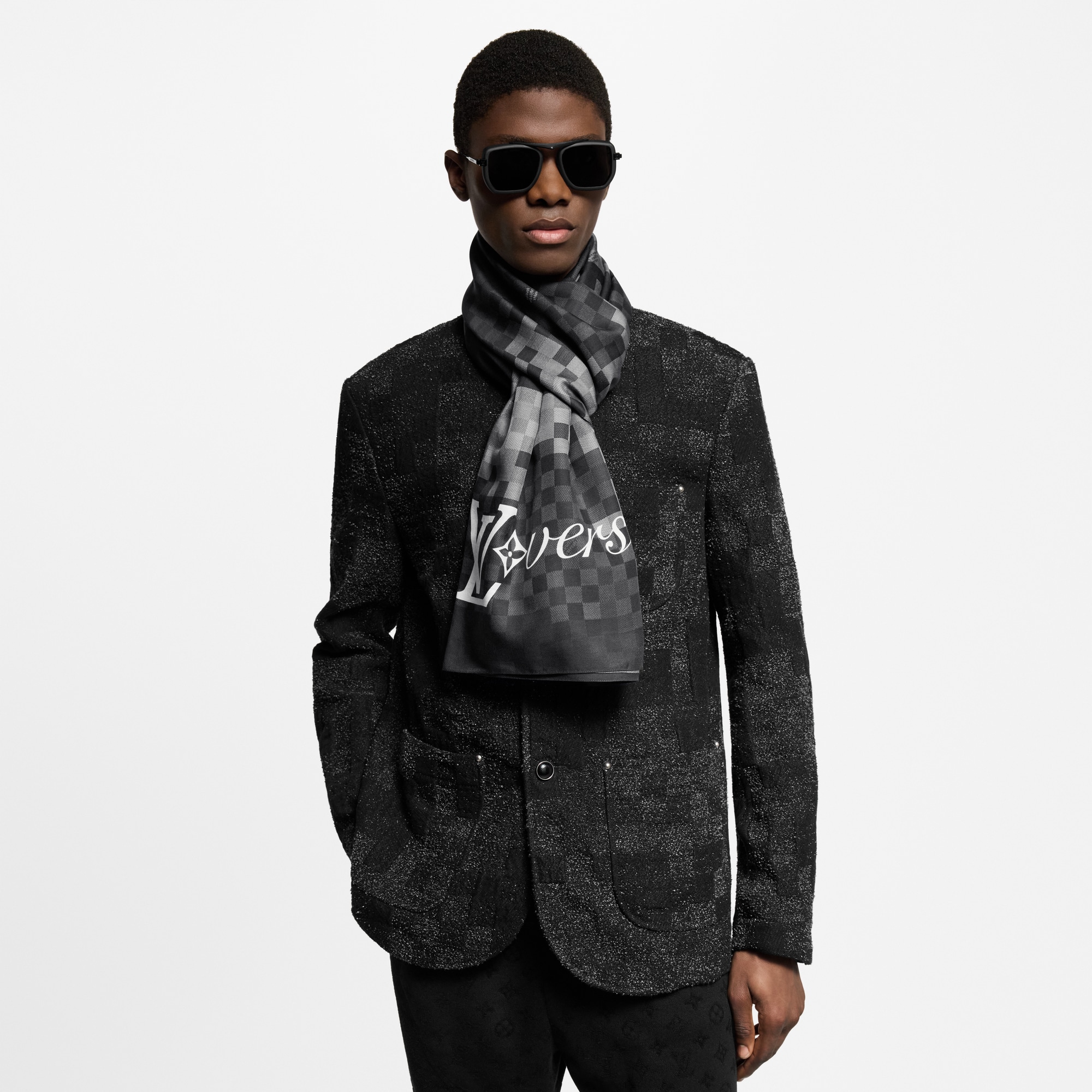 LOUIS VUITTON ビッグロゴストール Louis Vuittonのモノグラムショール大判ストール